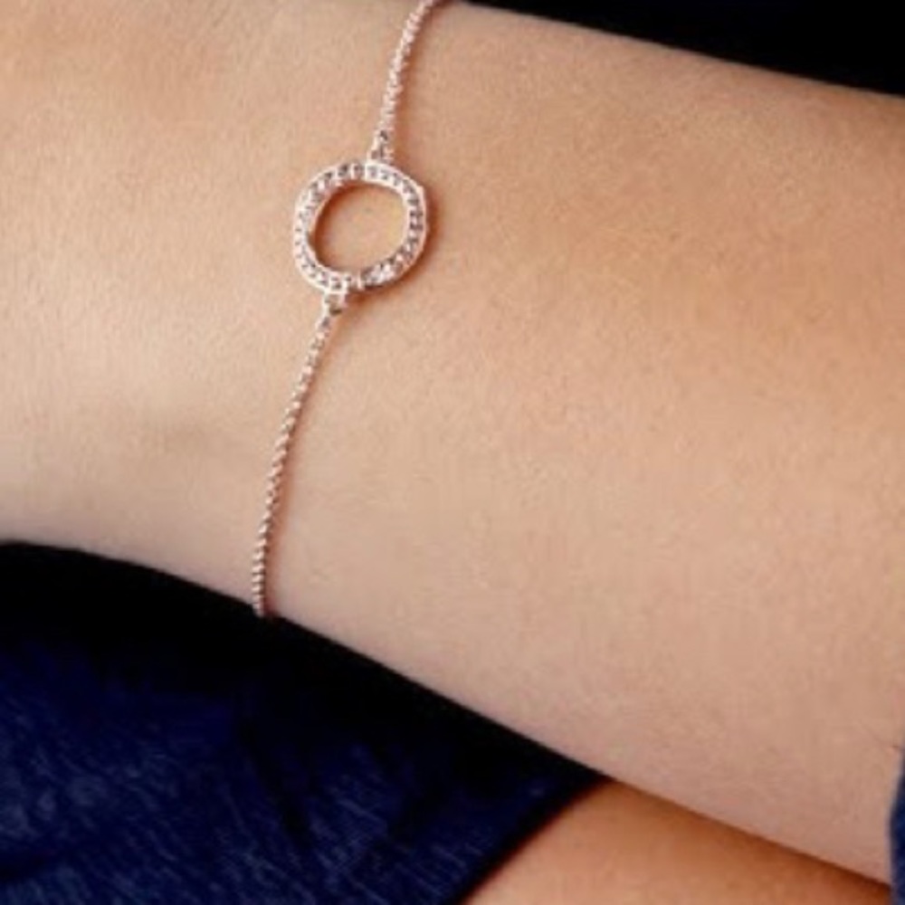 Adore signature organic circle bead bracelet